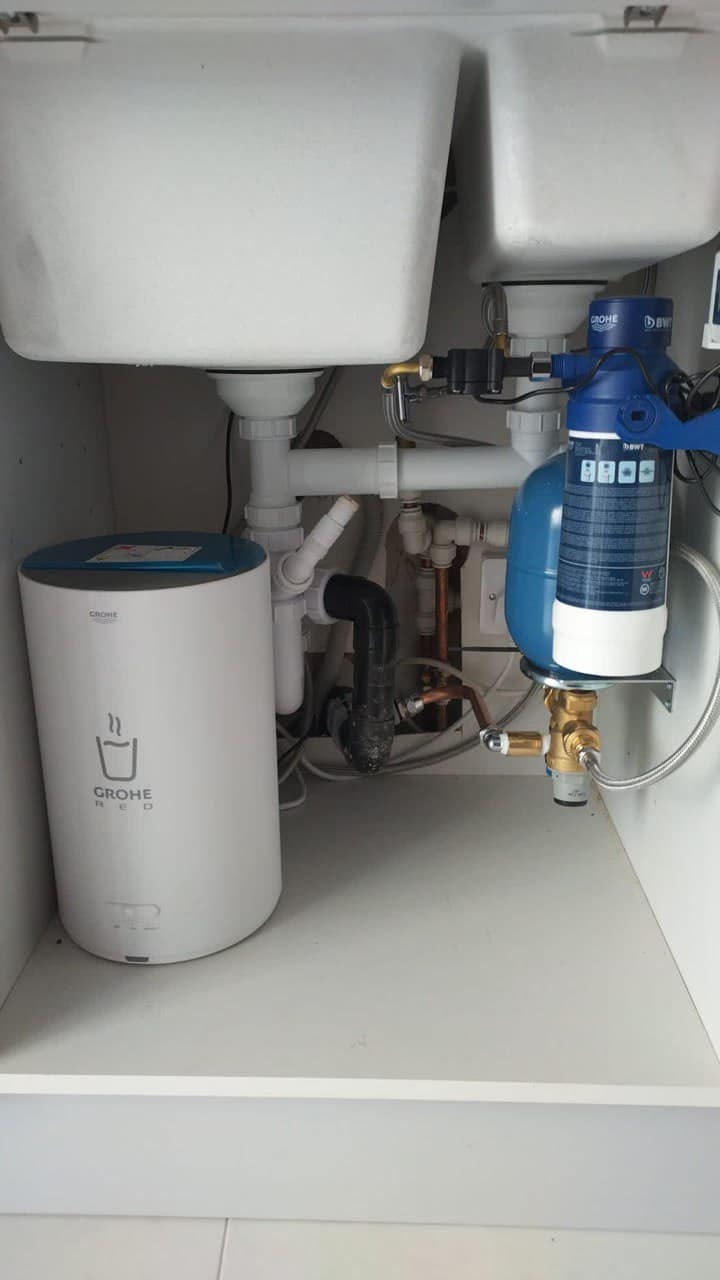 This is a photo of a boiler being serviced in Westhoughton, Greater Manchester by Westhoughton Plumbing